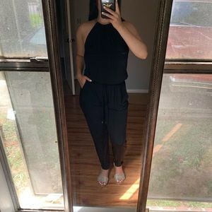 Michael Kors Black Pocket Chain jumpsuit